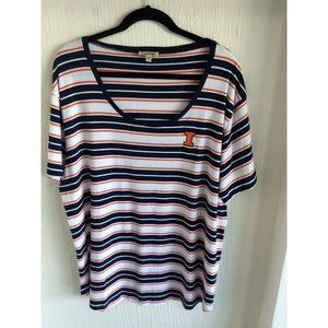 NWOT University Of Illinois NCAA, UG Apparel Womens Tee Shirt, Size 2X